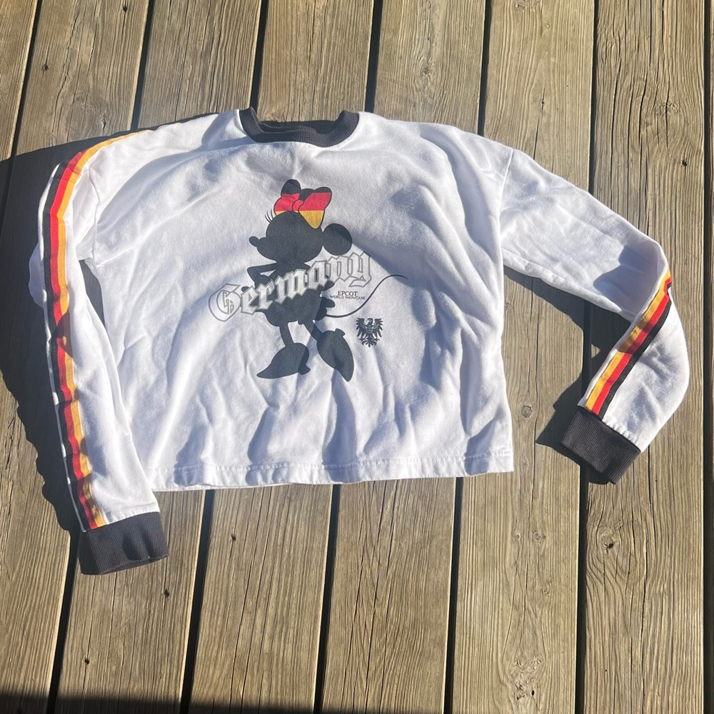 Disney Germany Graphic Sweatshirt - White and Black